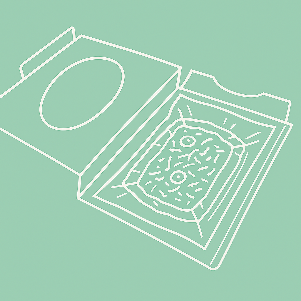 Paper packaging illustration